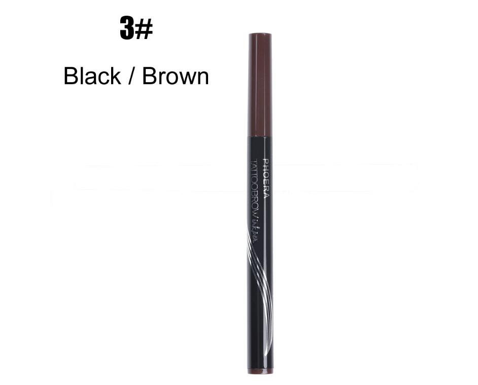 Ultra-Fine 4-Tip Waterproof Eyebrow Pencil – Long Lasting Natural Brows