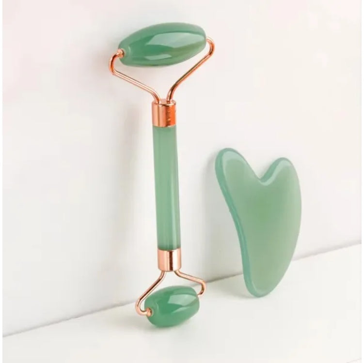 Gua Sha Facial Massage Tool Set (2 PCS) – Cooling Face & Neck Massage