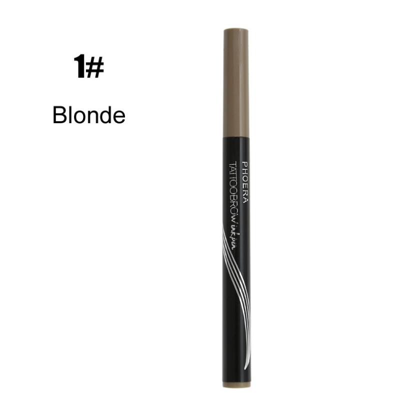 Ultra-Fine 4-Tip Waterproof Eyebrow Pencil – Long Lasting Natural Brows